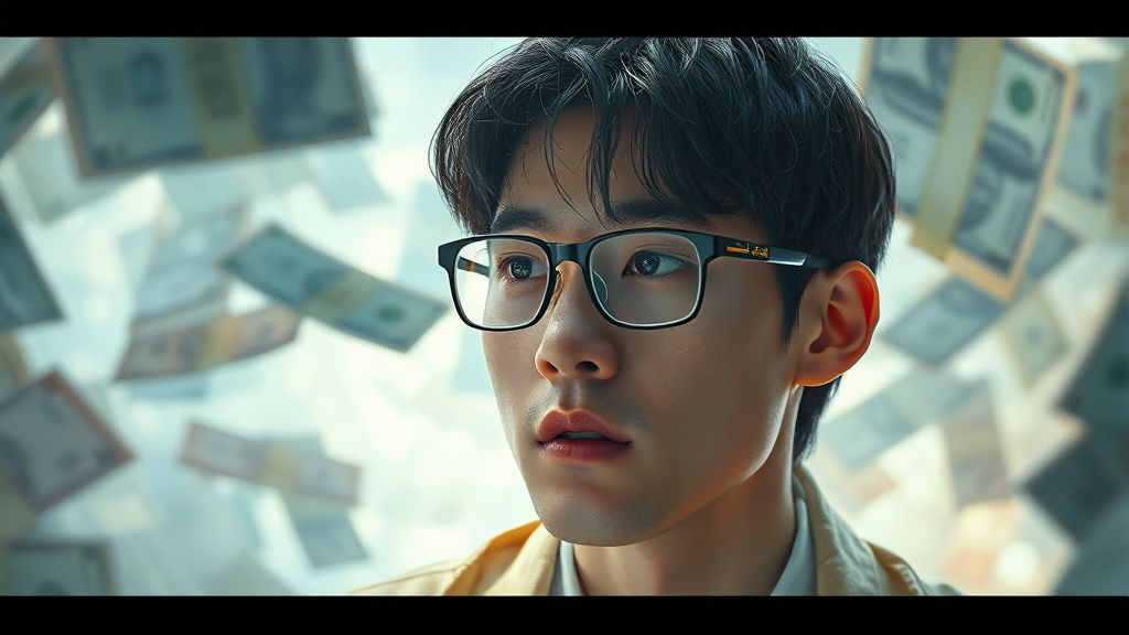 소속사 세무조사와 자금 흐름 (watercolor 스타일)