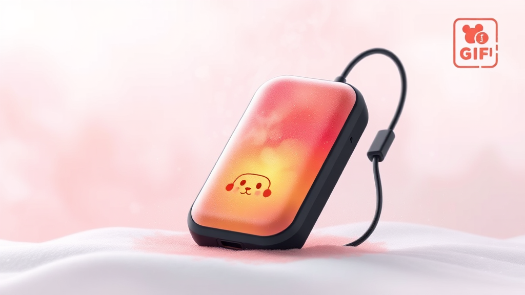 손난로 보조배터리, 실용성과 감성을 더하다 (watercolor 스타일)