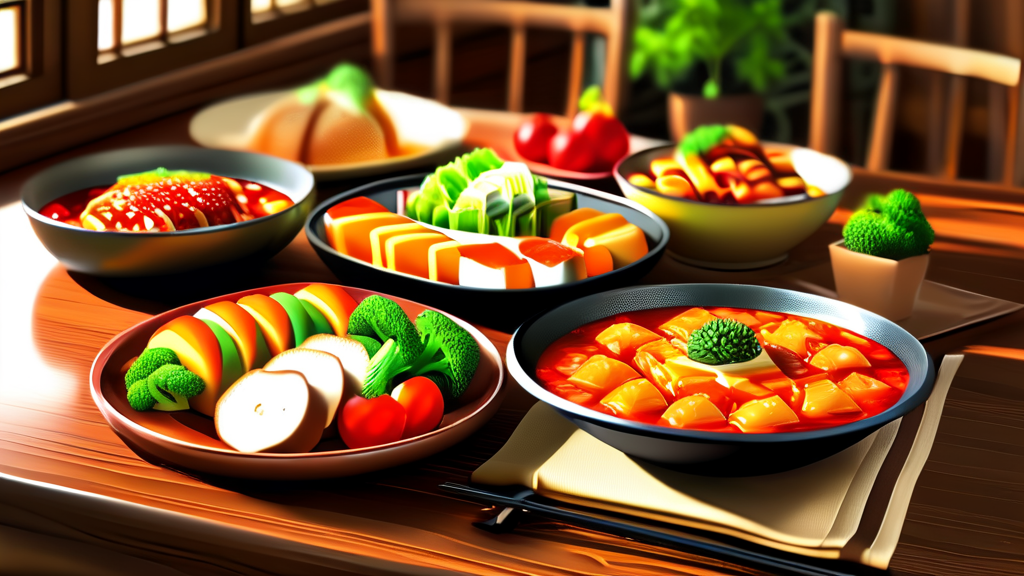 여행의 완성은 맛! 충청도 대표 먹거리와 맛집 (realistic 스타일)