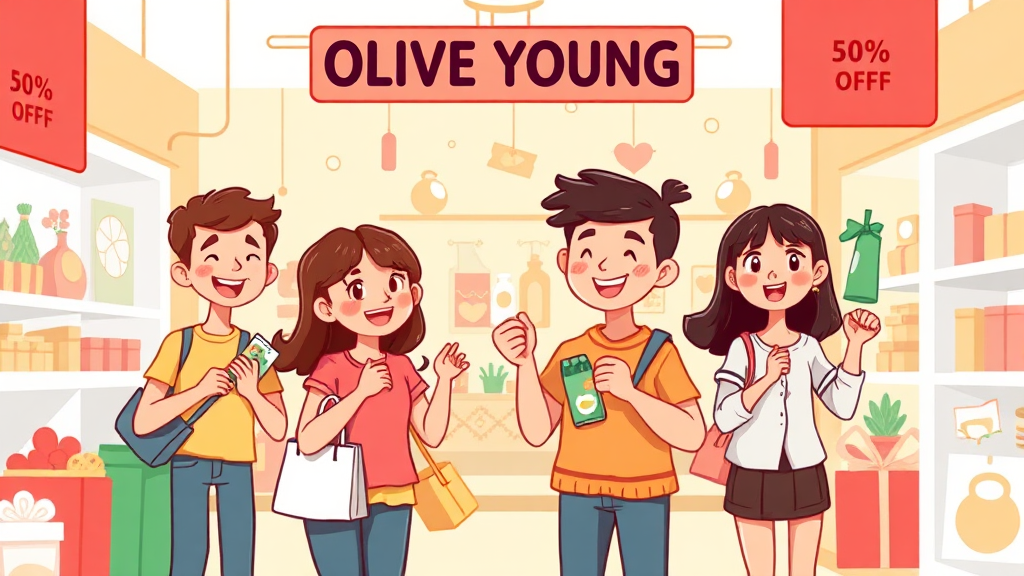 올영세일 할인 꿀팁: 쿠폰, 할인카드, 기프트카드 (cartoon 스타일)