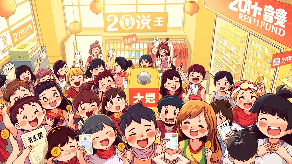 현재 진행 중인 환급 이벤트 (cartoon 스타일)