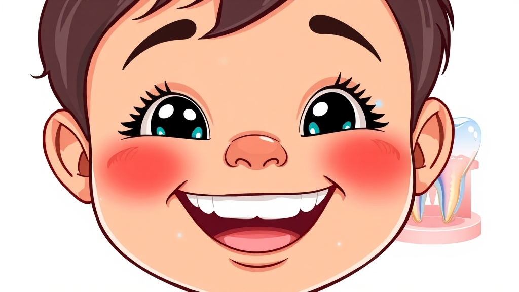 젖니와 영구치 교체 시기 (cartoon 스타일)