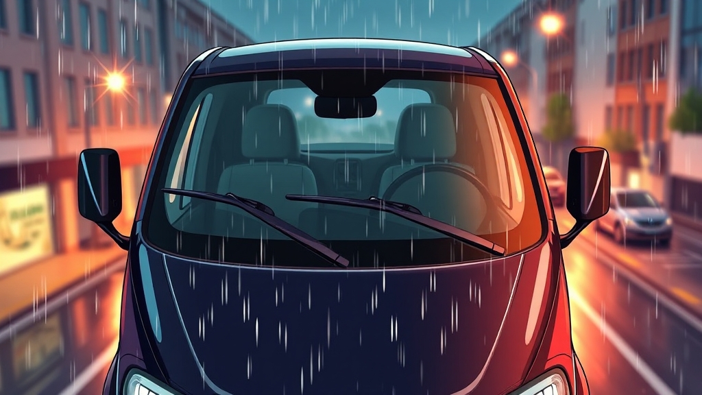 와이퍼 선택 및 관리법 (cartoon 스타일)