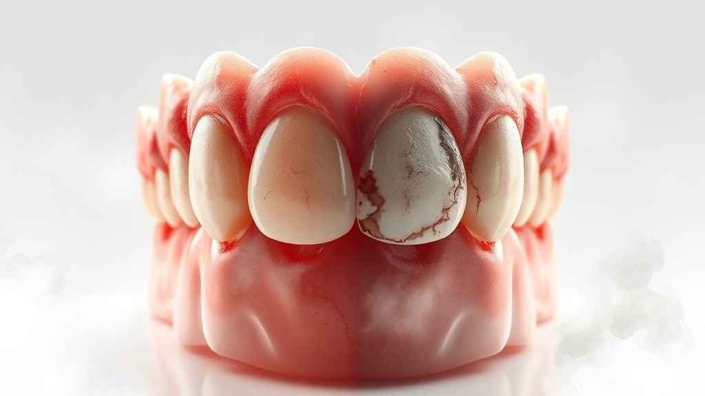 치경부마모증과의 차이 (watercolor 스타일)