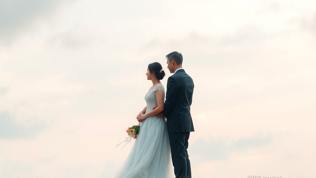 결혼 생활과 파경 징조 (watercolor 스타일)