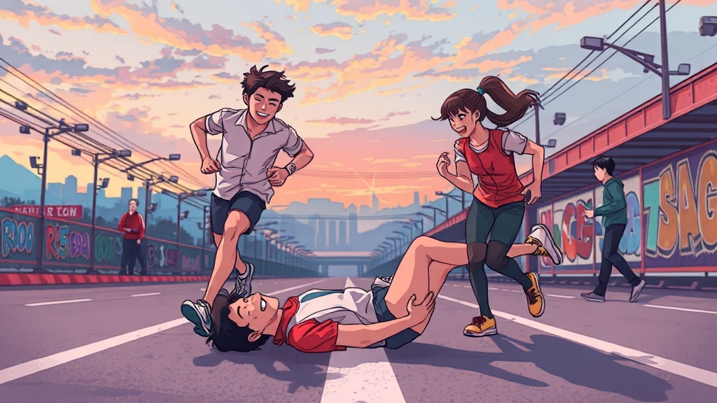 드라마 촬영 에피소드와 비하인드 스토리 (cartoon 스타일)