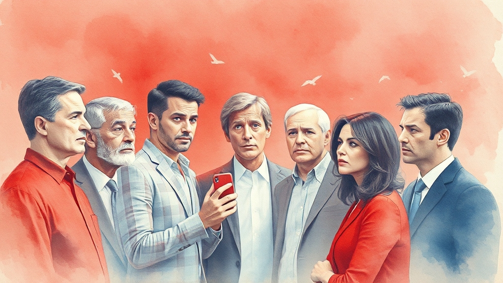 정치 테마주 투자, 리스크는? (watercolor 스타일)