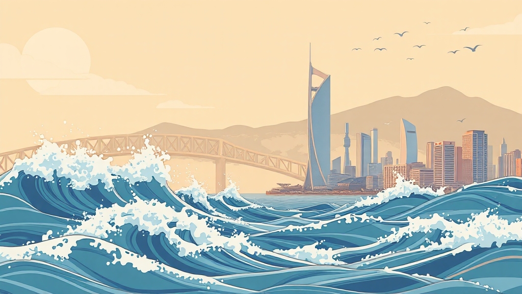 시장 평가 및 전망 (illustration 스타일)