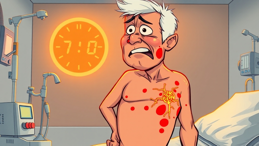 초기 증상과 진단 (cartoon 스타일)