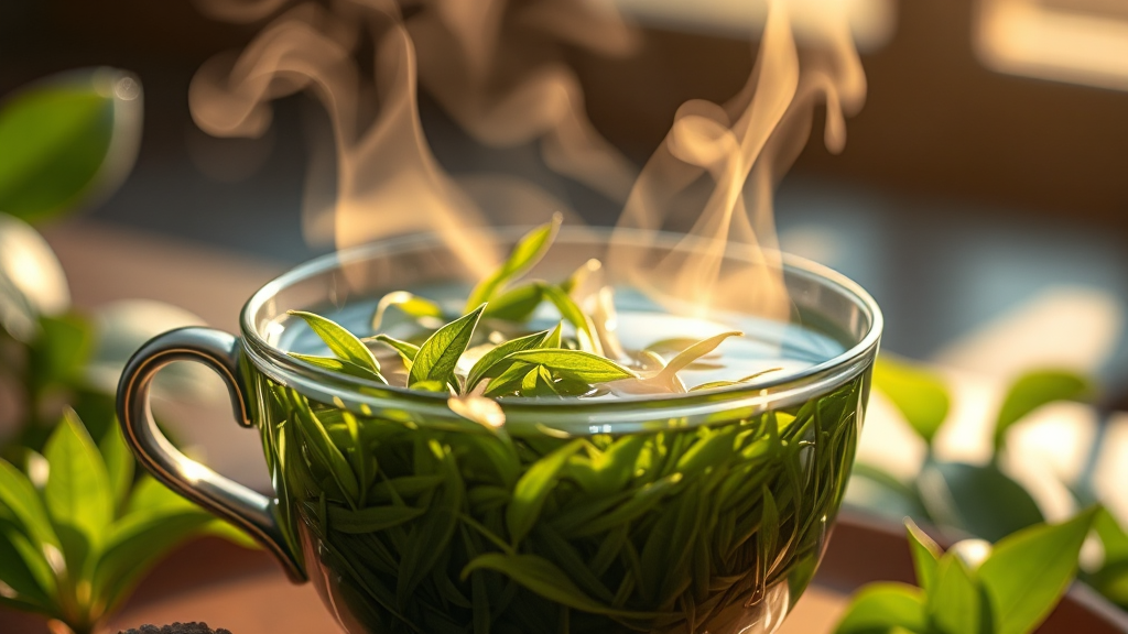 녹차 선택 & 품질 확인 방법 (realistic 스타일)