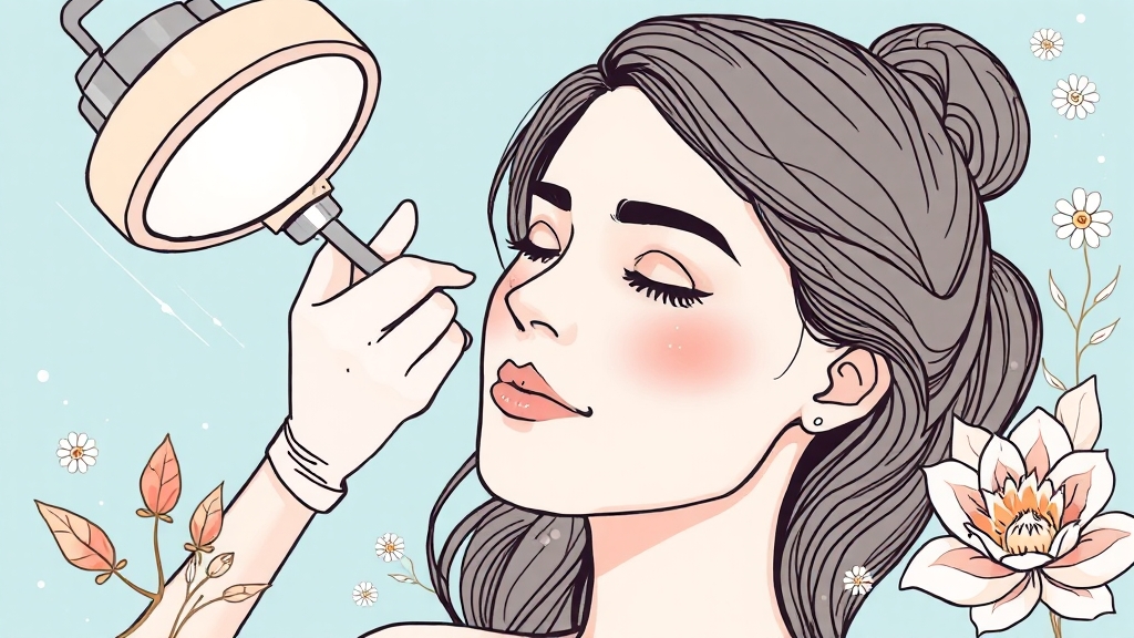 프락셀 시술 전 고려사항 (illustration 스타일)