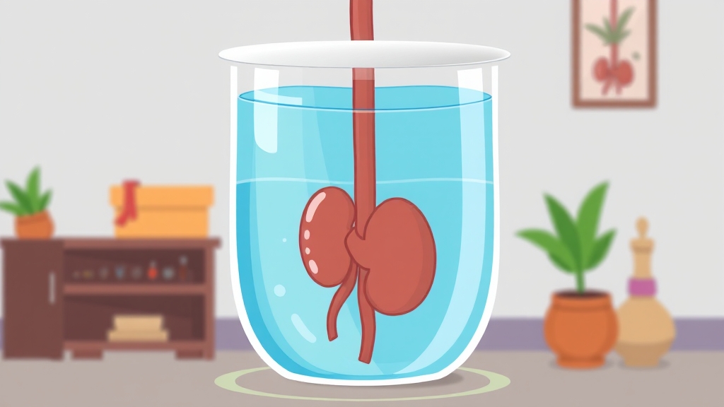 방광염 치료 및 관리 (cartoon 스타일)