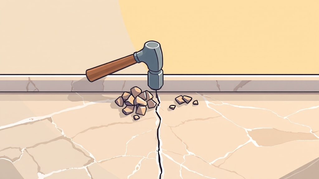 인조대리석 조각 삽입 & 본드 처리 (cartoon 스타일)