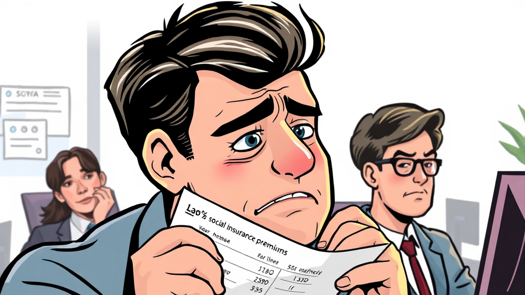 사회보험료 전체 영향은? (illustration 스타일)