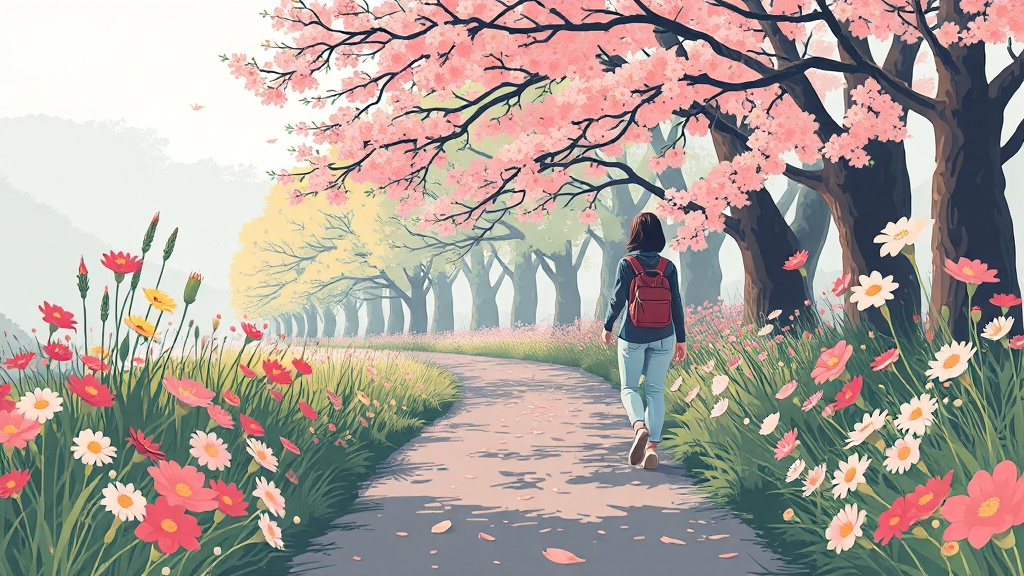 일상 속 즐거움 되찾기 (illustration 스타일)