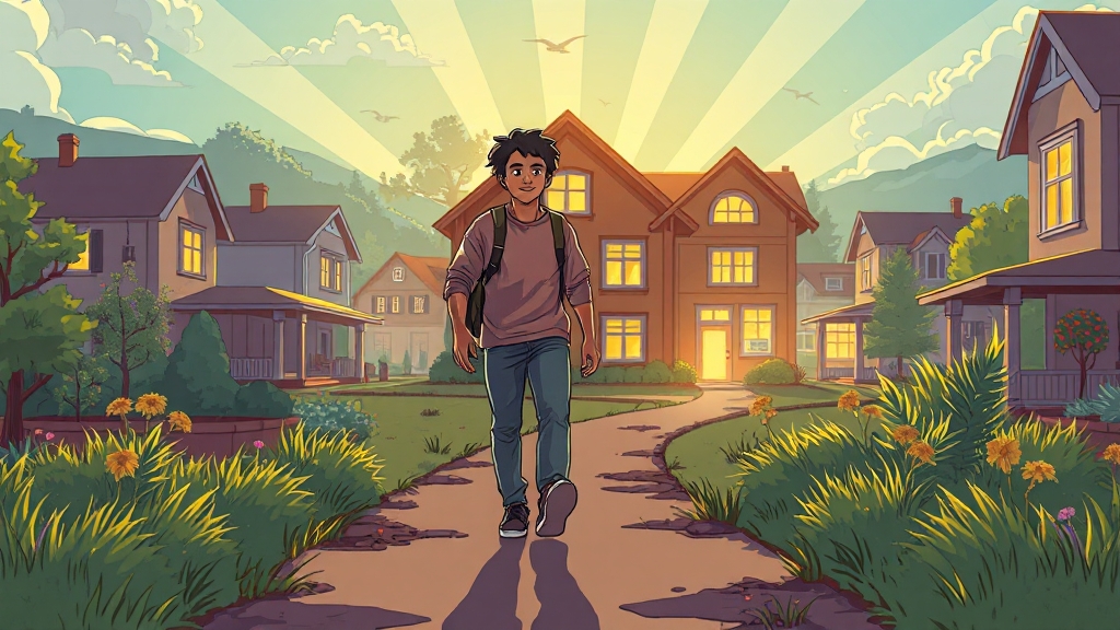 주거 지원, 자활근로사업 활용하기 (cartoon 스타일)