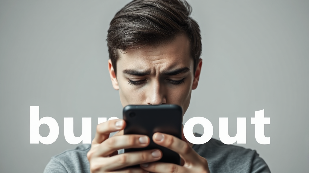 번아웃 증후군이란? (realistic 스타일)