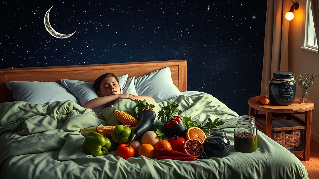 식습관 & 생활 습관, 건강한 수면 되찾기 (realistic 스타일)