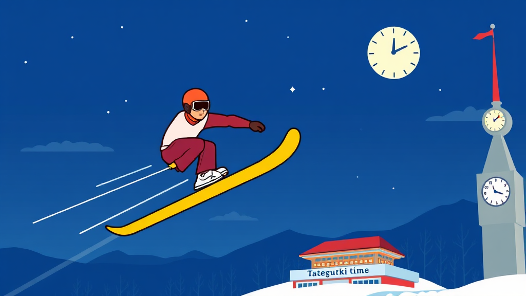 중계 시간대 및 시차 (cartoon 스타일)