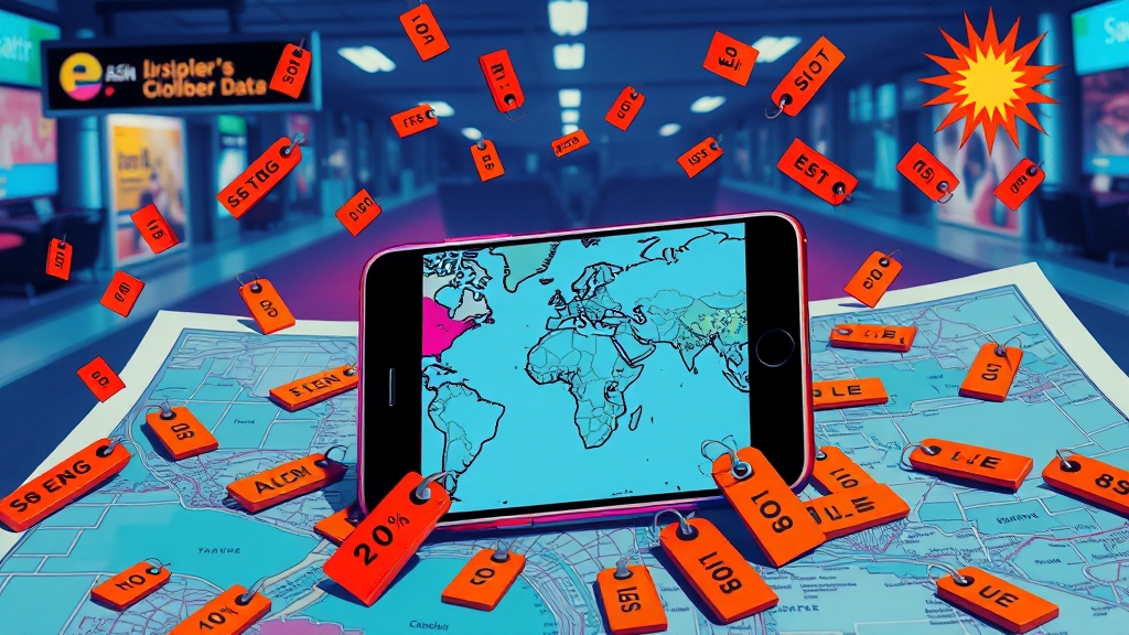 eSIM 구매 가이드: 꿀팁 대방출 (popart 스타일)