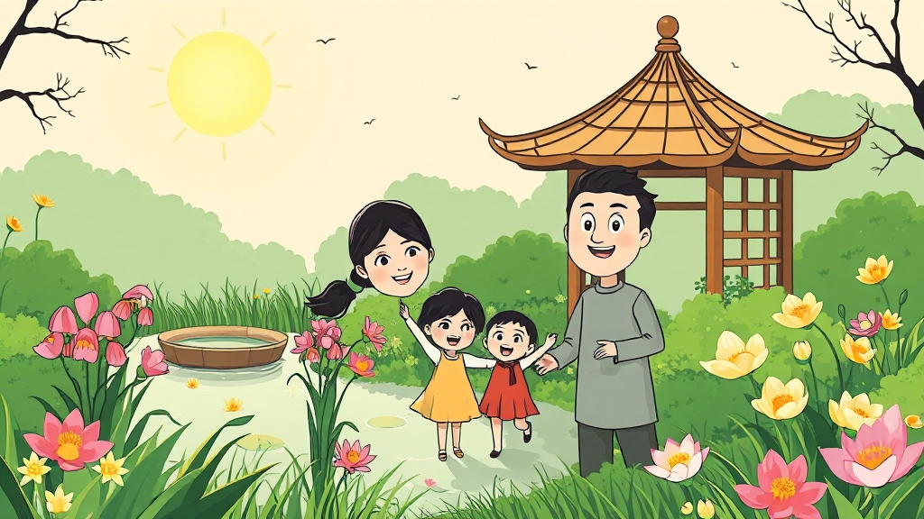 아침고요수목원 기본 정보 (cartoon 스타일)