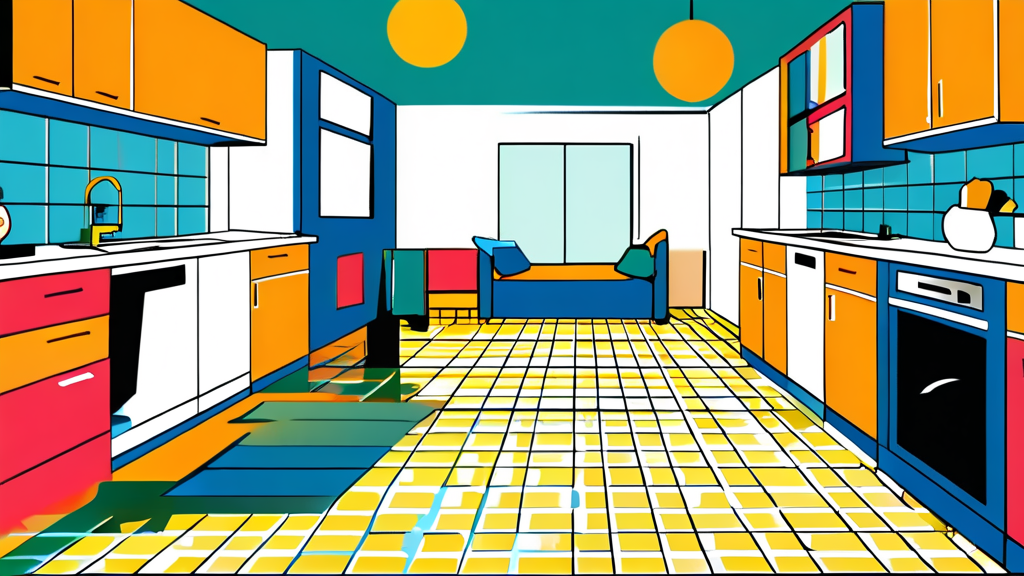 청소는 간편하게, 관리는 쉽게 (cartoon 스타일)