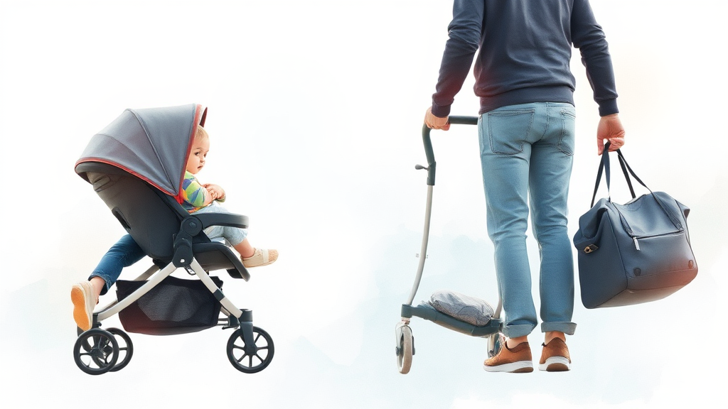 올보르 트라이크 유모차, 이런 부모에게 추천합니다! (watercolor 스타일)