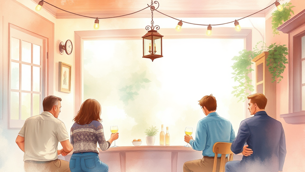 과거와 현재의 만남, 새로운 사랑 찾기 (watercolor 스타일)