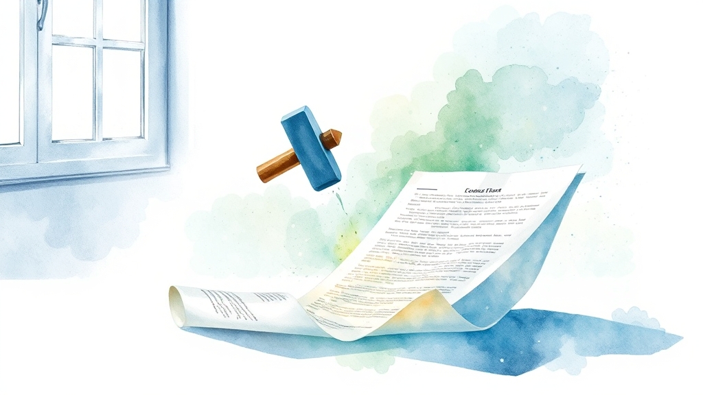 상속포기, 깔끔하게 빚 정리하는 법 (watercolor 스타일)