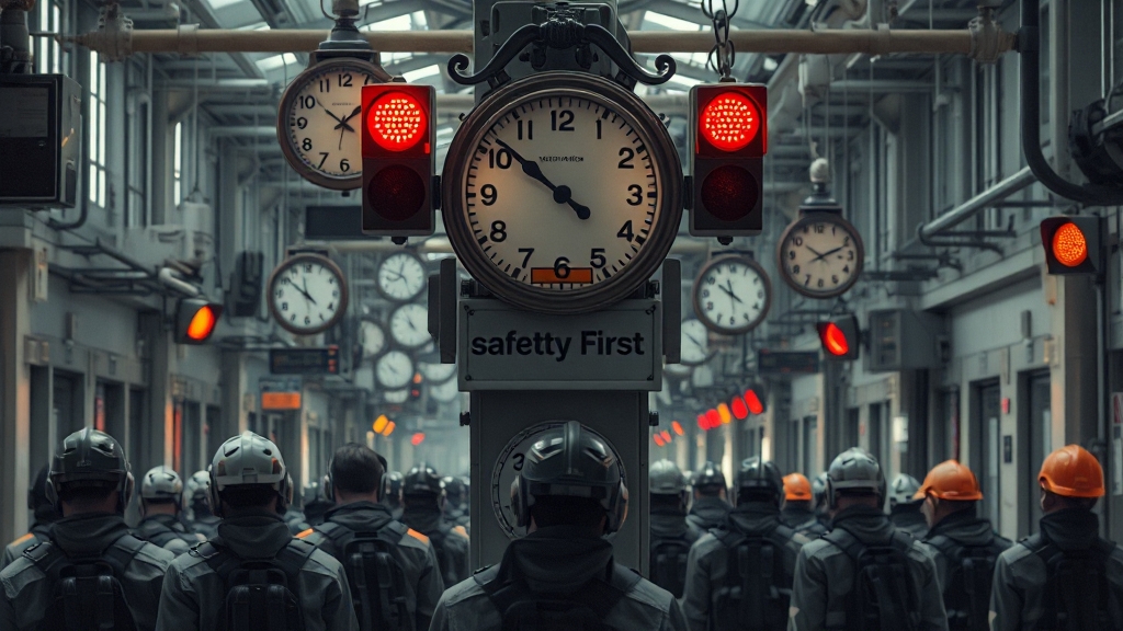 중대재해처벌법 적용 및 책임 소재 (realistic 스타일)