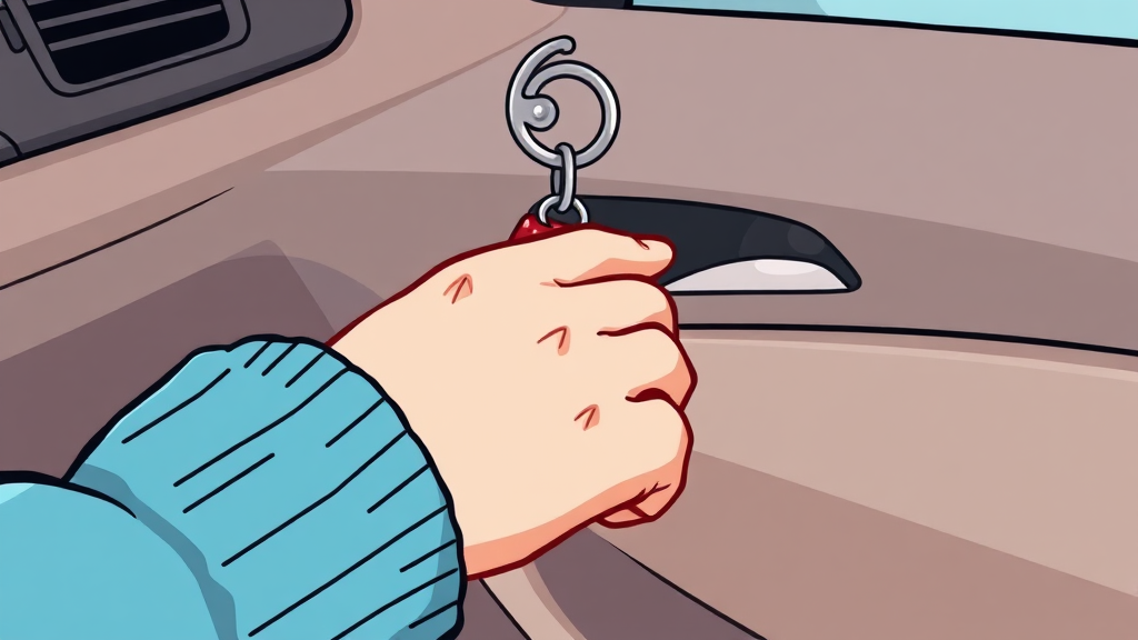 정전기 방지 키링 활용 팁 및 후기 (cartoon 스타일)