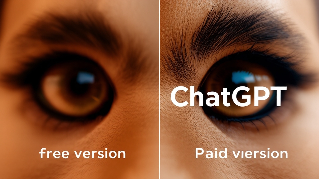챗GPT 무료 vs 유료, 뭐가 다를까? (realistic 스타일)