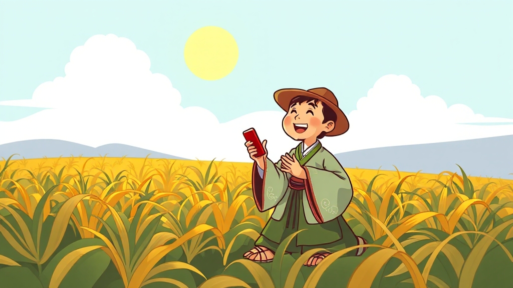 조선 시대 평민의 삶 (cartoon 스타일)