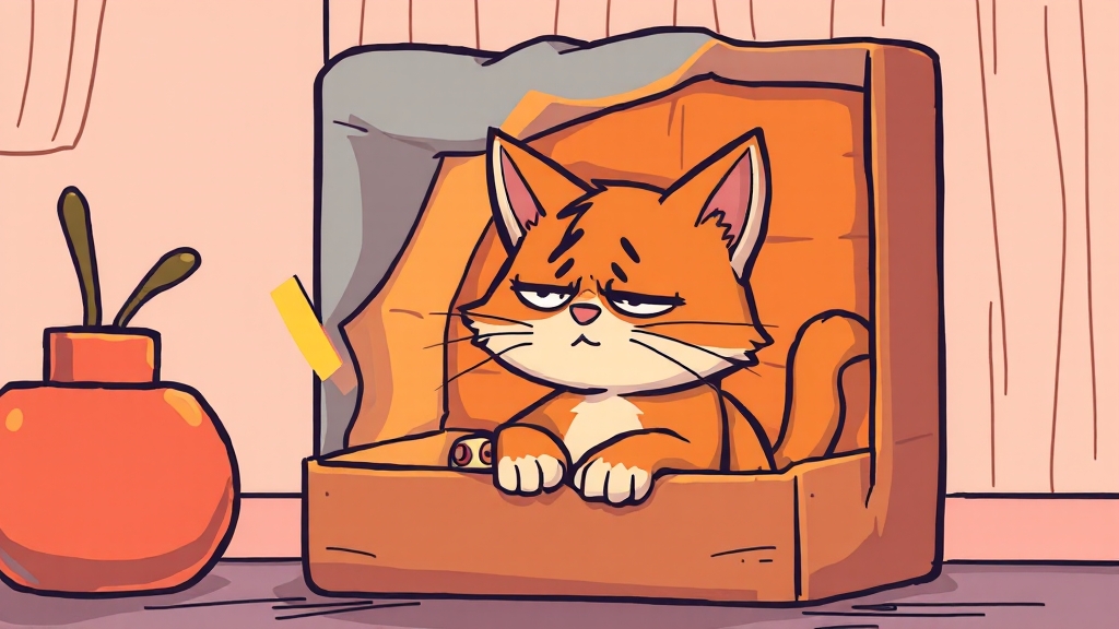 스트레스 해소를 위한 은신 (cartoon 스타일)