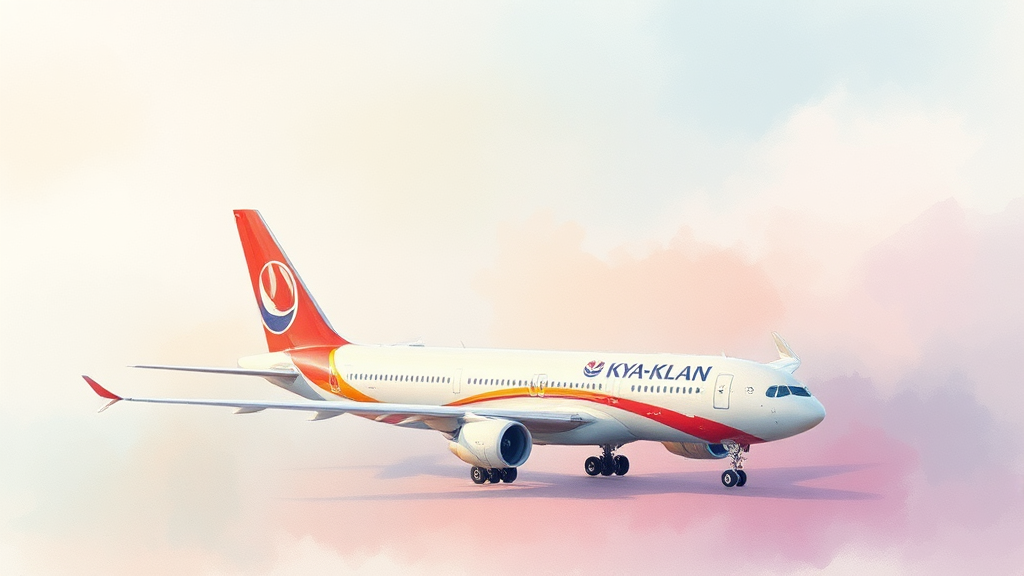 합병 후 한진칼의 실적 변화와 수익성 분석 (watercolor 스타일)