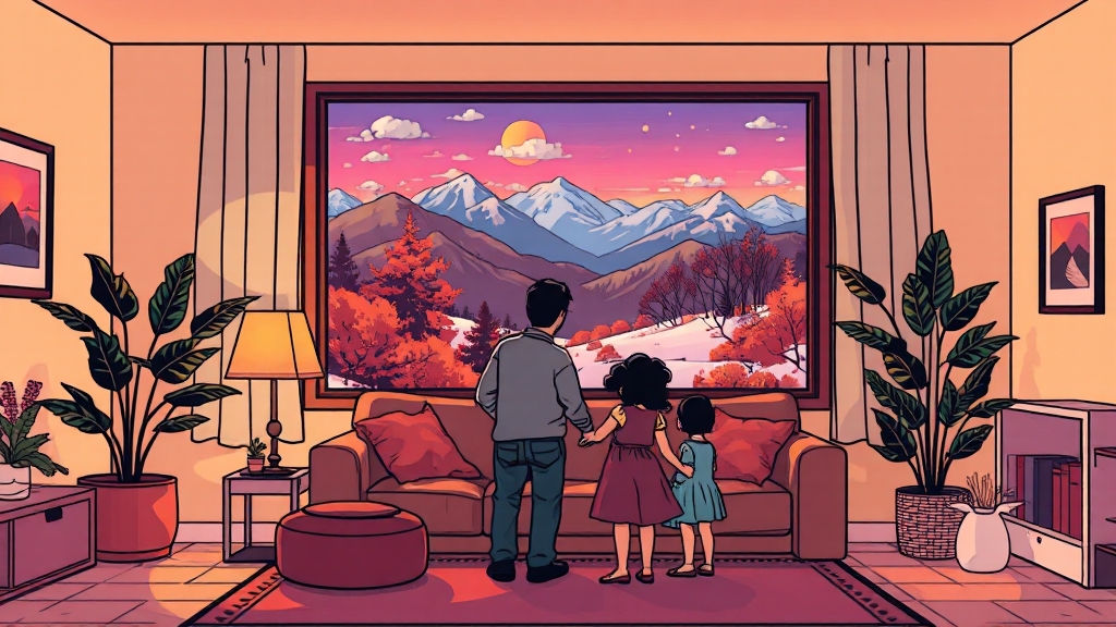 계절별 풍수 인테리어 (cartoon 스타일)