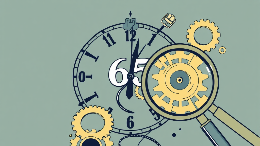 65세 정년, 법안은 어디까지 왔나? (illustration 스타일)