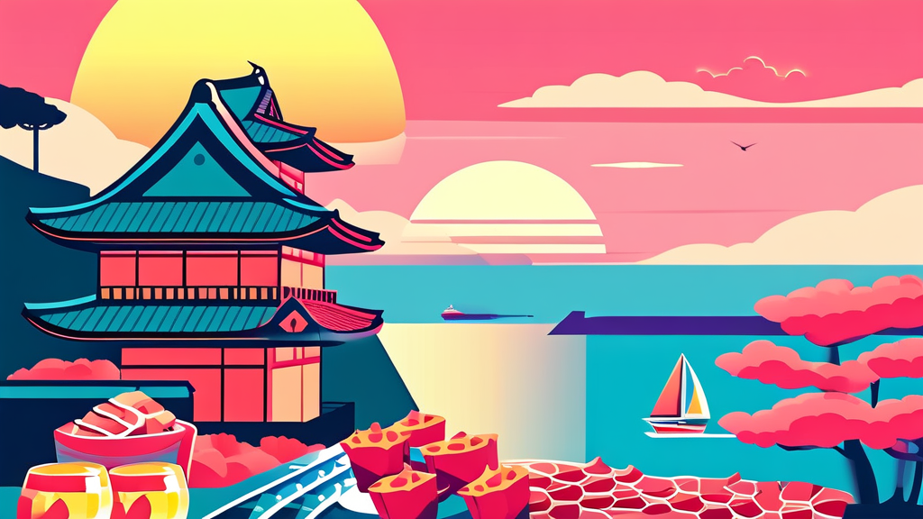 크루즈 여행 일정 및 포함 내역 상세 분석 (illustration 스타일)