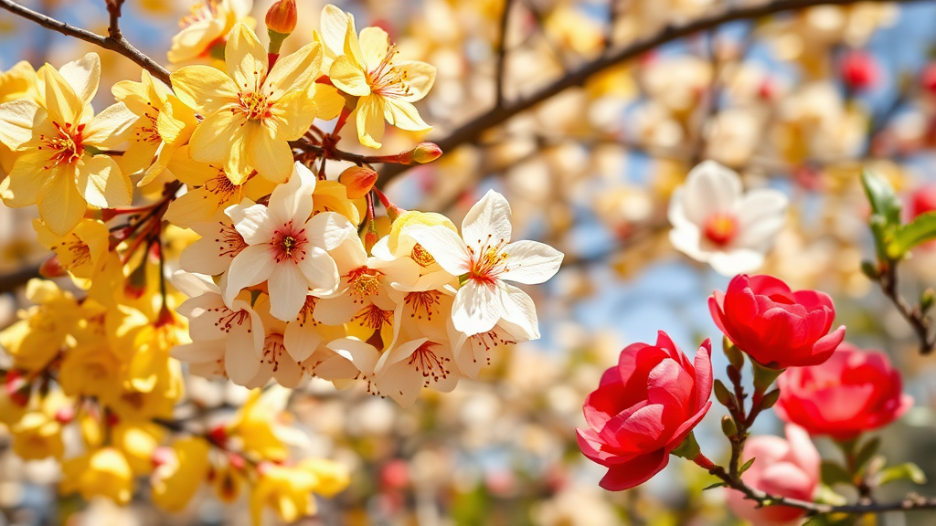 나만의 봄 여행 계획 세우기: 3월 축제 총정리 (realistic 스타일)