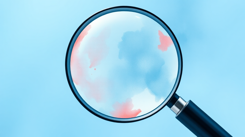 투자 시 유의사항 (watercolor 스타일)