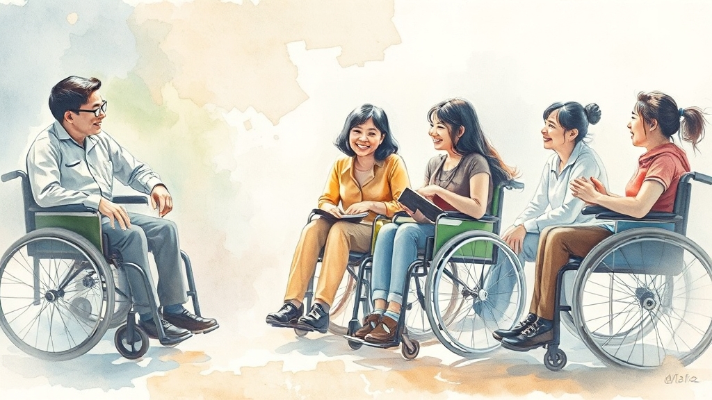 4급 수급 자격 조건 (watercolor 스타일)