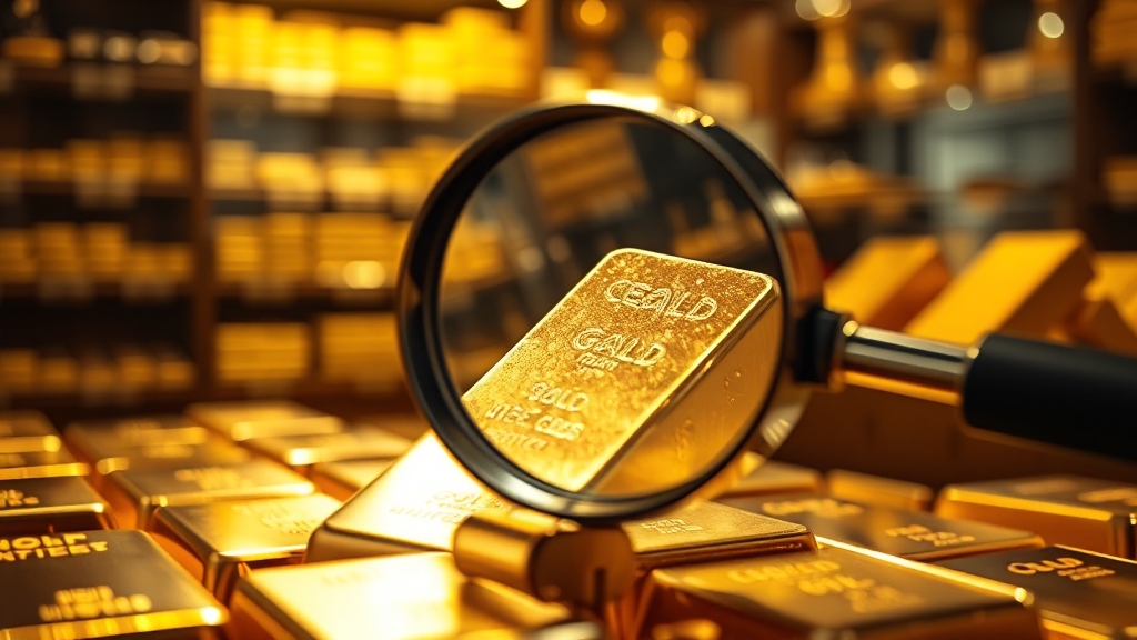 가짜 금 구별 및 사기 예방 (realistic 스타일)