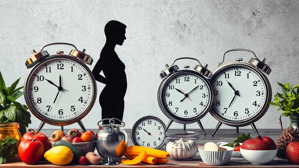 다양한 단식 방법 비교 (realistic 스타일)