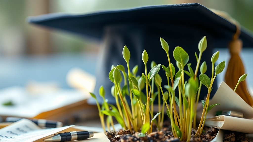 학자금 대출 탕감 제도 (realistic 스타일)