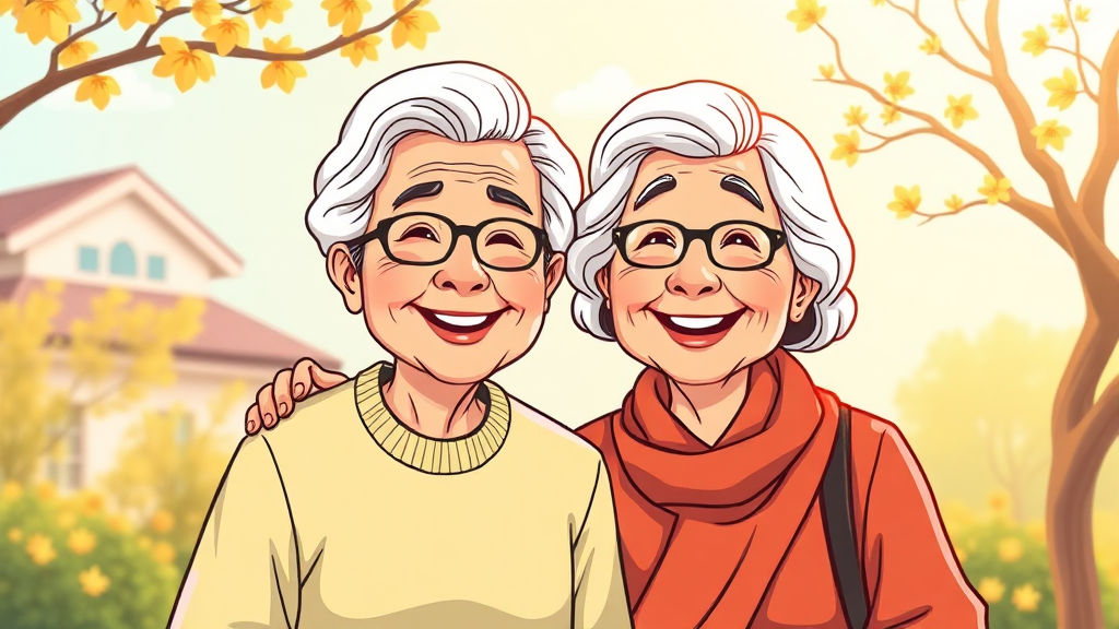 조기수령 신청 방법 (cartoon 스타일)