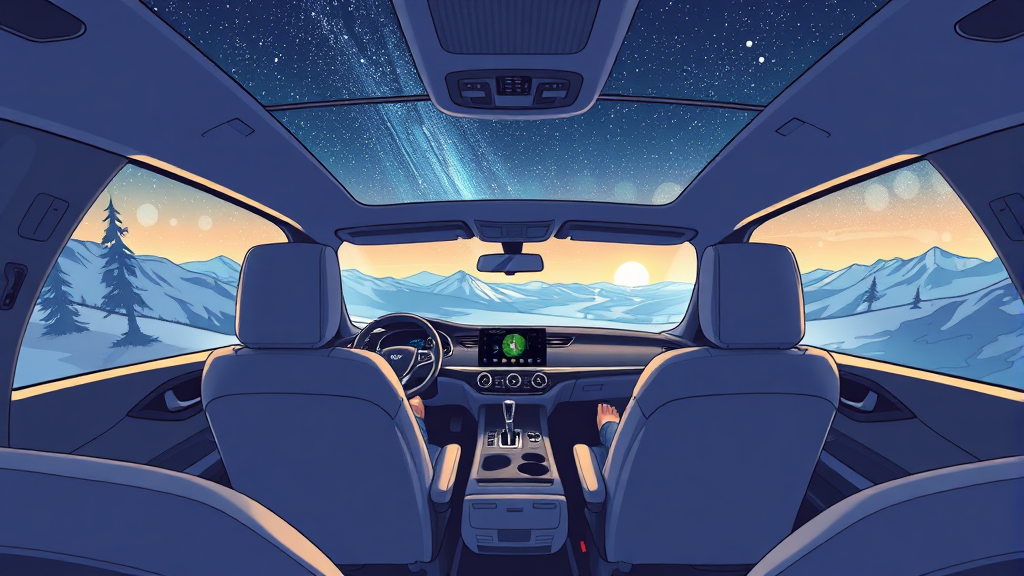 실내 공간 및 편의 기능 (illustration 스타일)