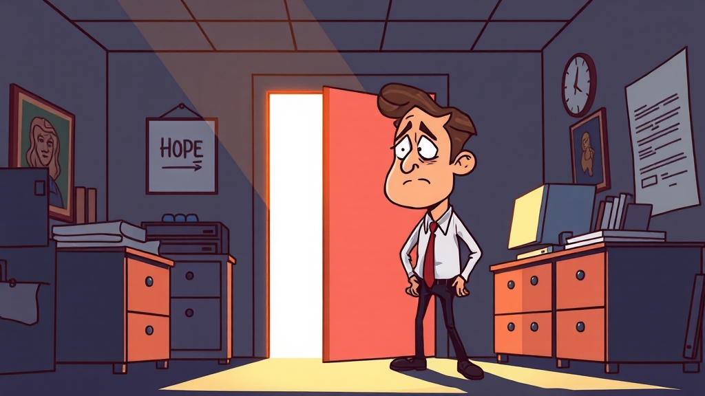 자발적 퇴사 예외 인정 (cartoon 스타일)