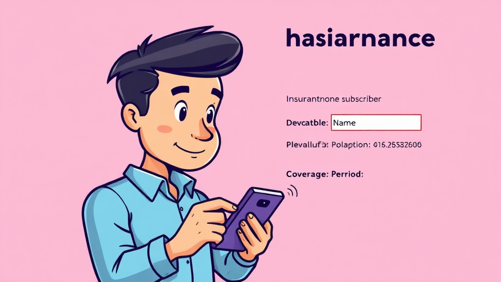 보험 조회 시 꼭 확인해야 할 사항들 (cartoon 스타일)