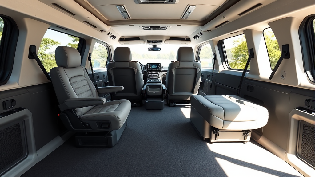 넓고 편안한 공간: 7인승 모델 상세 분석 (realistic 스타일)