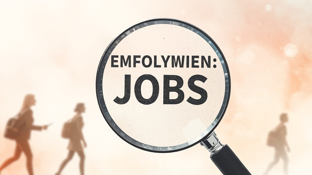 맞춤 일자리 검색 전략 (watercolor 스타일)